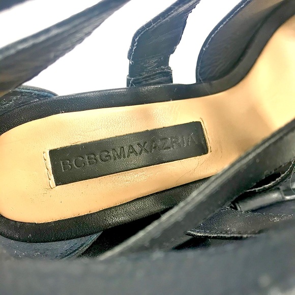 BCBGMaxazria Zoey Strappy Chunky Platform, Sz 7.5B - Picture 7 of 8